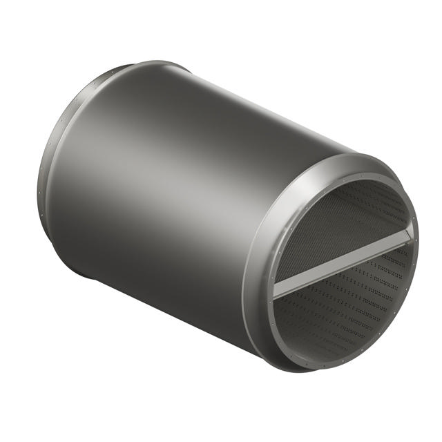 Peredam Pipa dengan Baffle dan Flanges