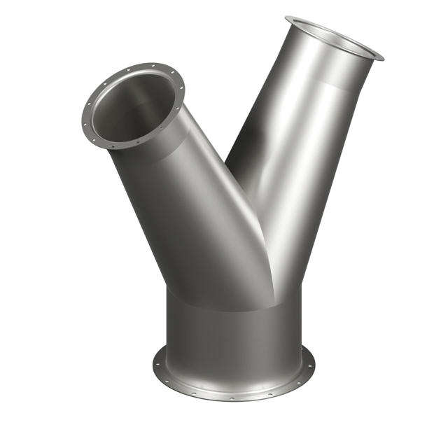 45° Trouser Piece with Flanges